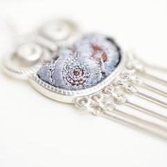 Moonlit Owl Drop Earrings