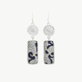 Tangerine Sunburst Drop Earrings