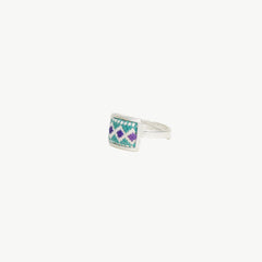 Purple Knots Signet Ring