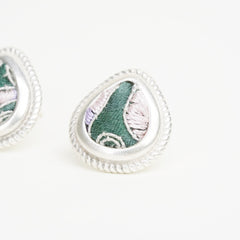 Pink Love Droplet Stud Earrings